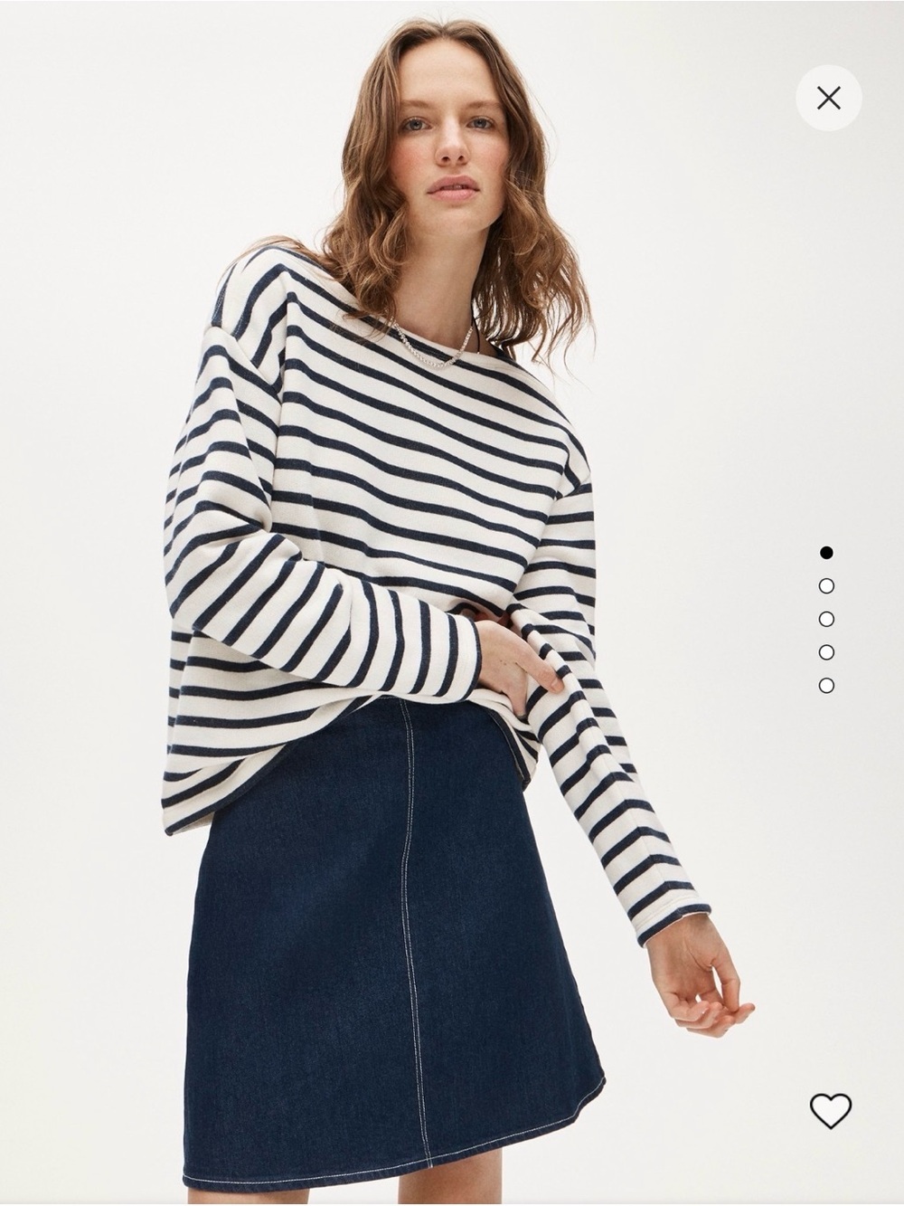 J. Crew White and Navy Striped Boatneck Sweater oversized Msrp 118